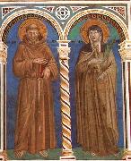 GIOTTO di Bondone Saint Francis and Saint Clare oil painting artist